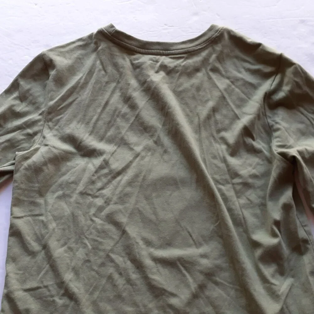 Cat & Jack Boys T-Shirt Dinosaur Long Sleeve Green Large 12-14